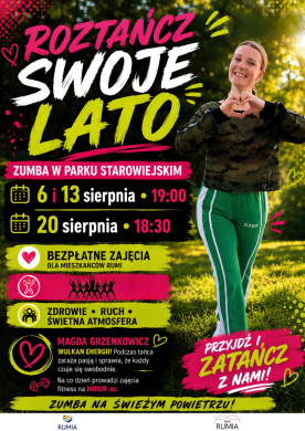 ZUMBA w Parku Starowiejskim - ROZTAŃCZ SWOJE LATO!