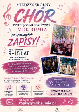 Chór Dziecięco-Młodzieżowy MDK Rumia zaprasza