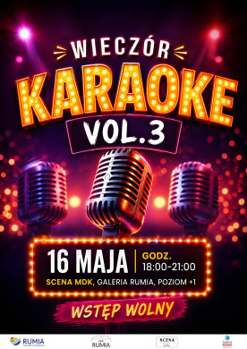 Wieczór KARAOKE vol.3 na SCENIE MDK Rumia
