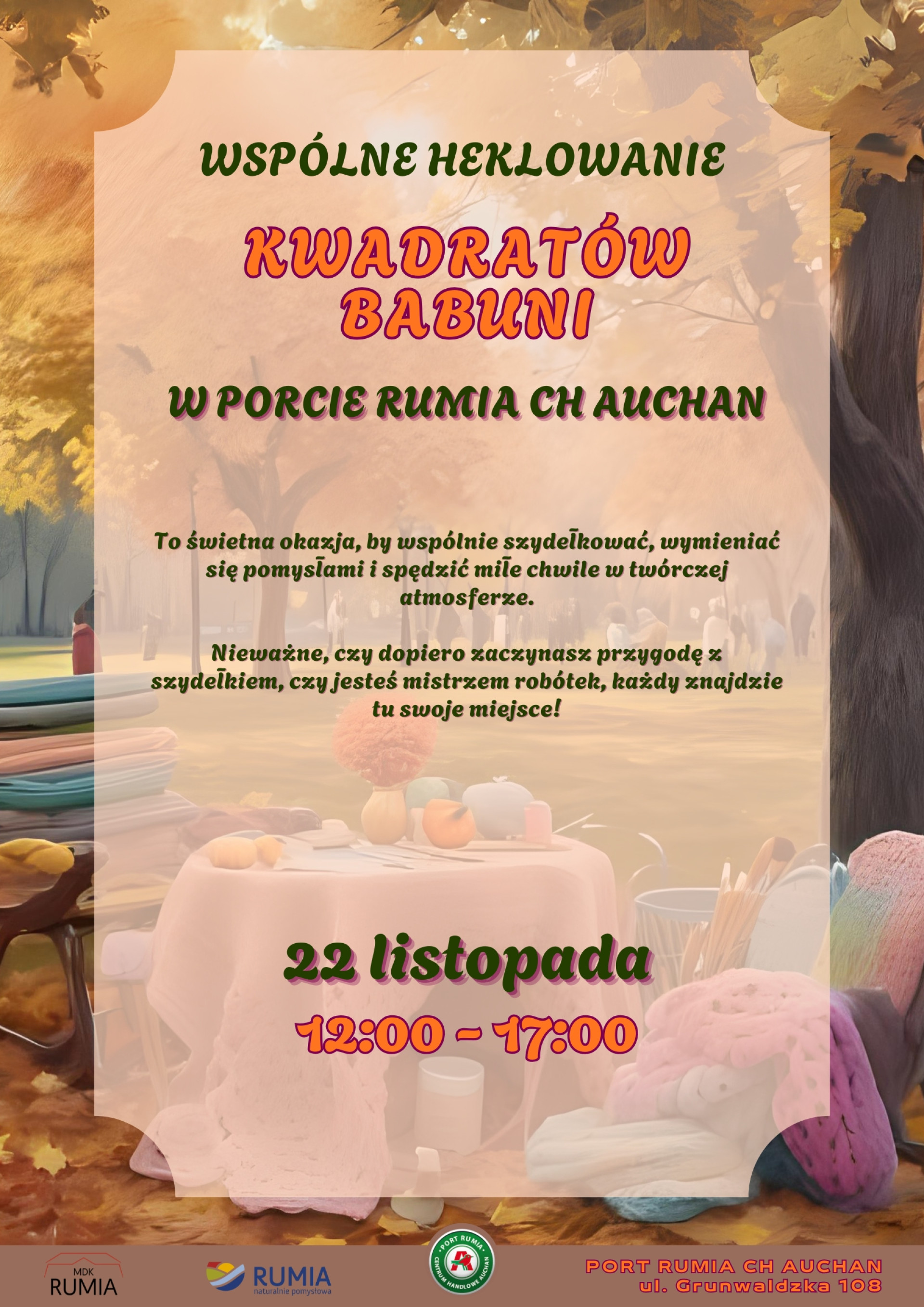 Wspólne szydełkowanie w Porcie Rumia CH Auchan