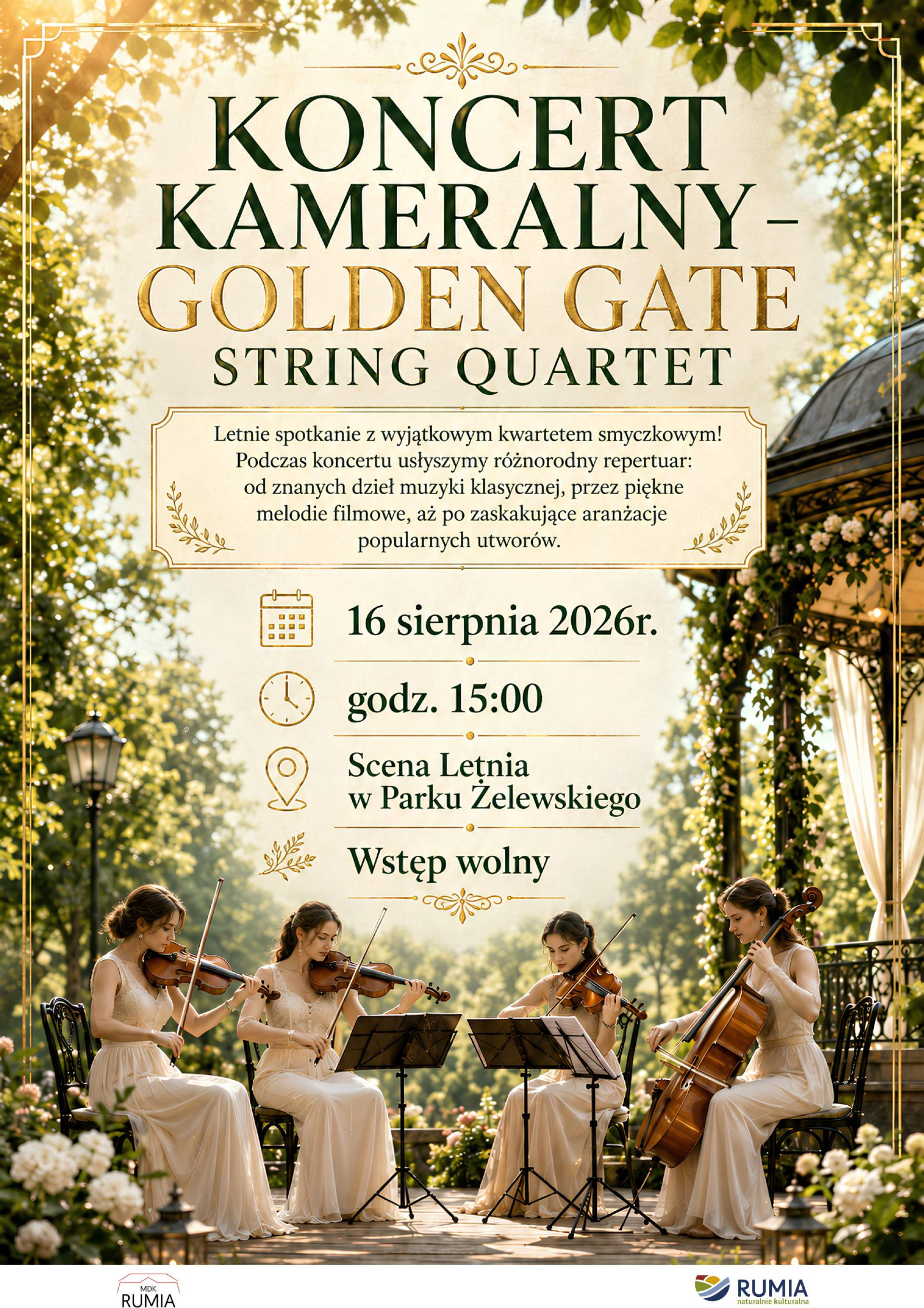 KONCERT KAMERALNY - GOLDEN GATE STRING QUARTET