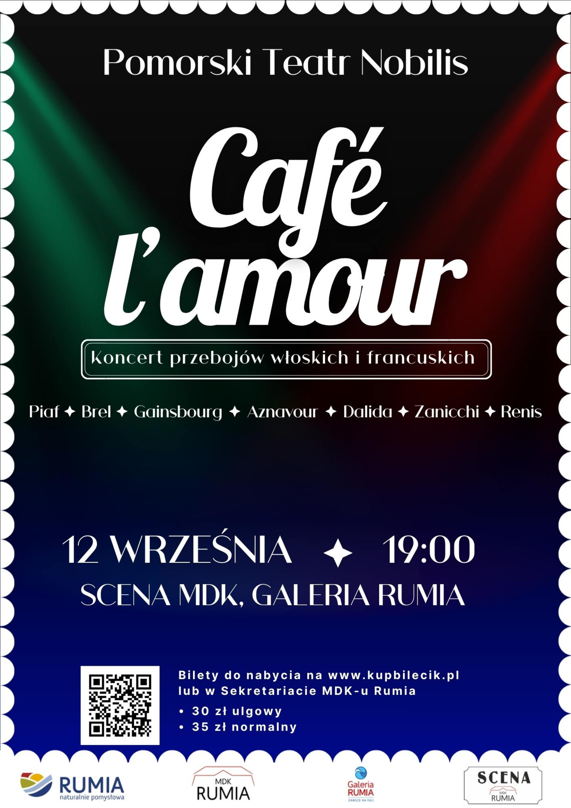 CAFE L'AMOUR - koncert muzyki włoskiej i francuskiej