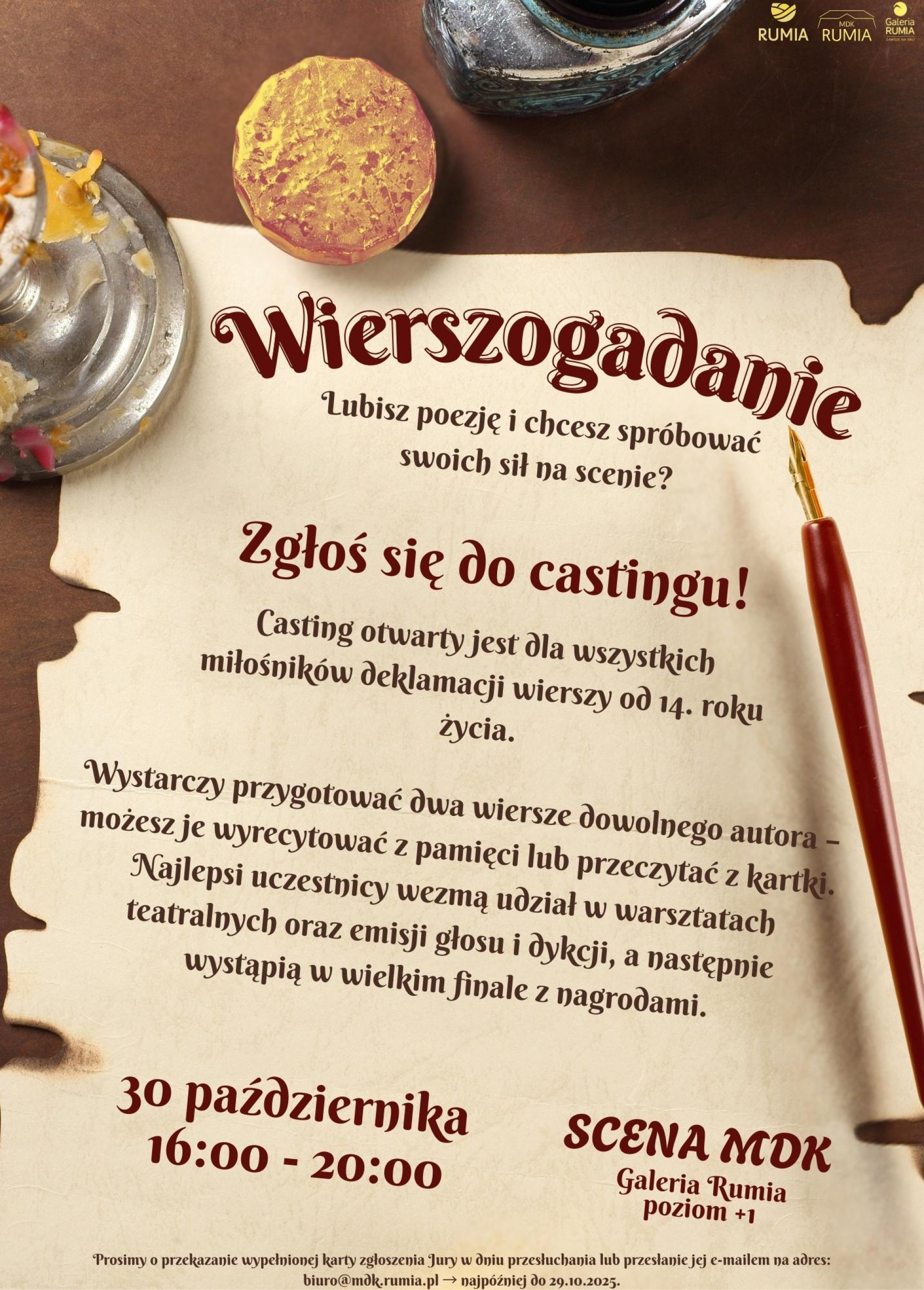 WIERSZOGADANIE 2025 - casting