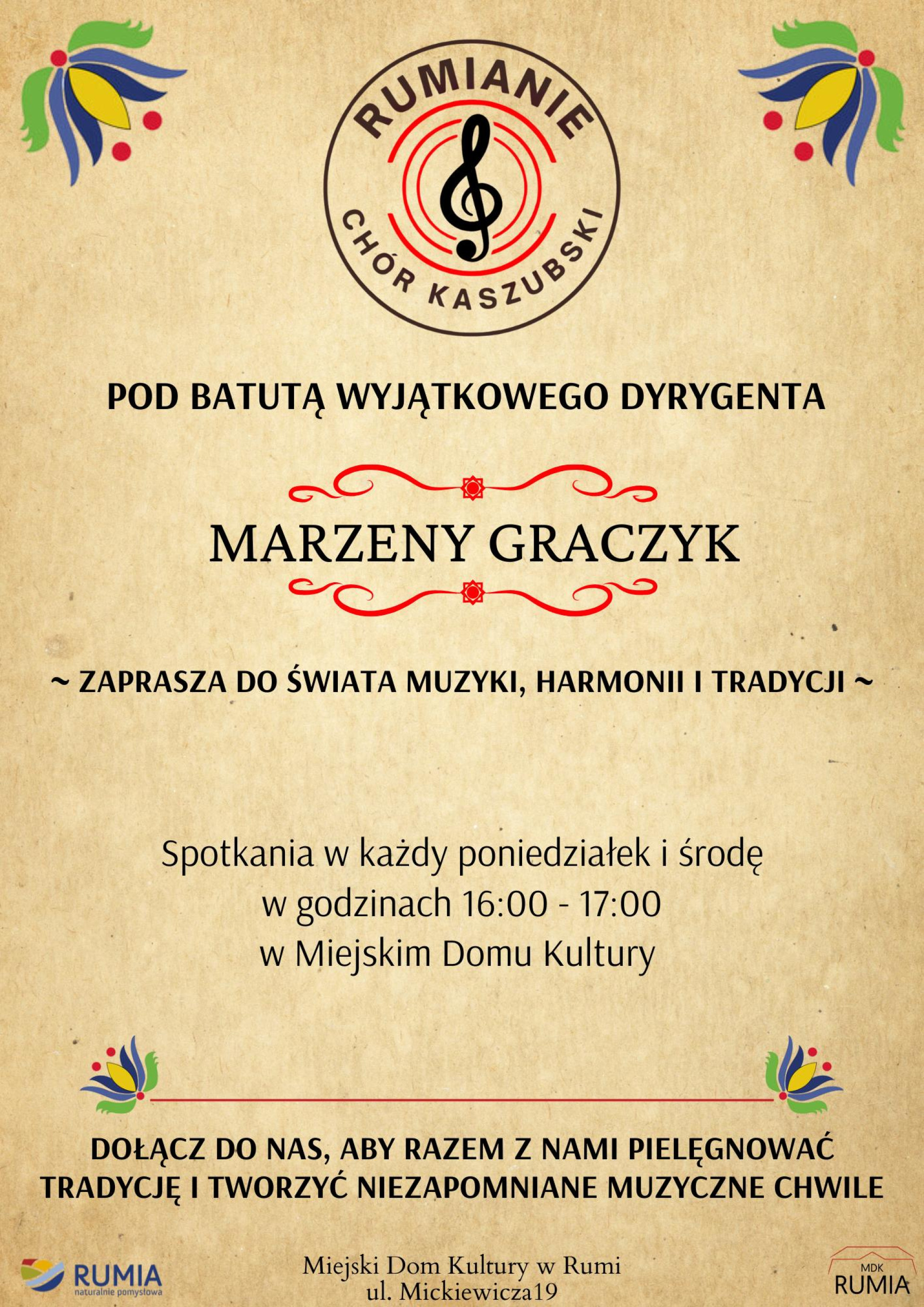 Chór Kaszubski RUMIANIE zaprasza!