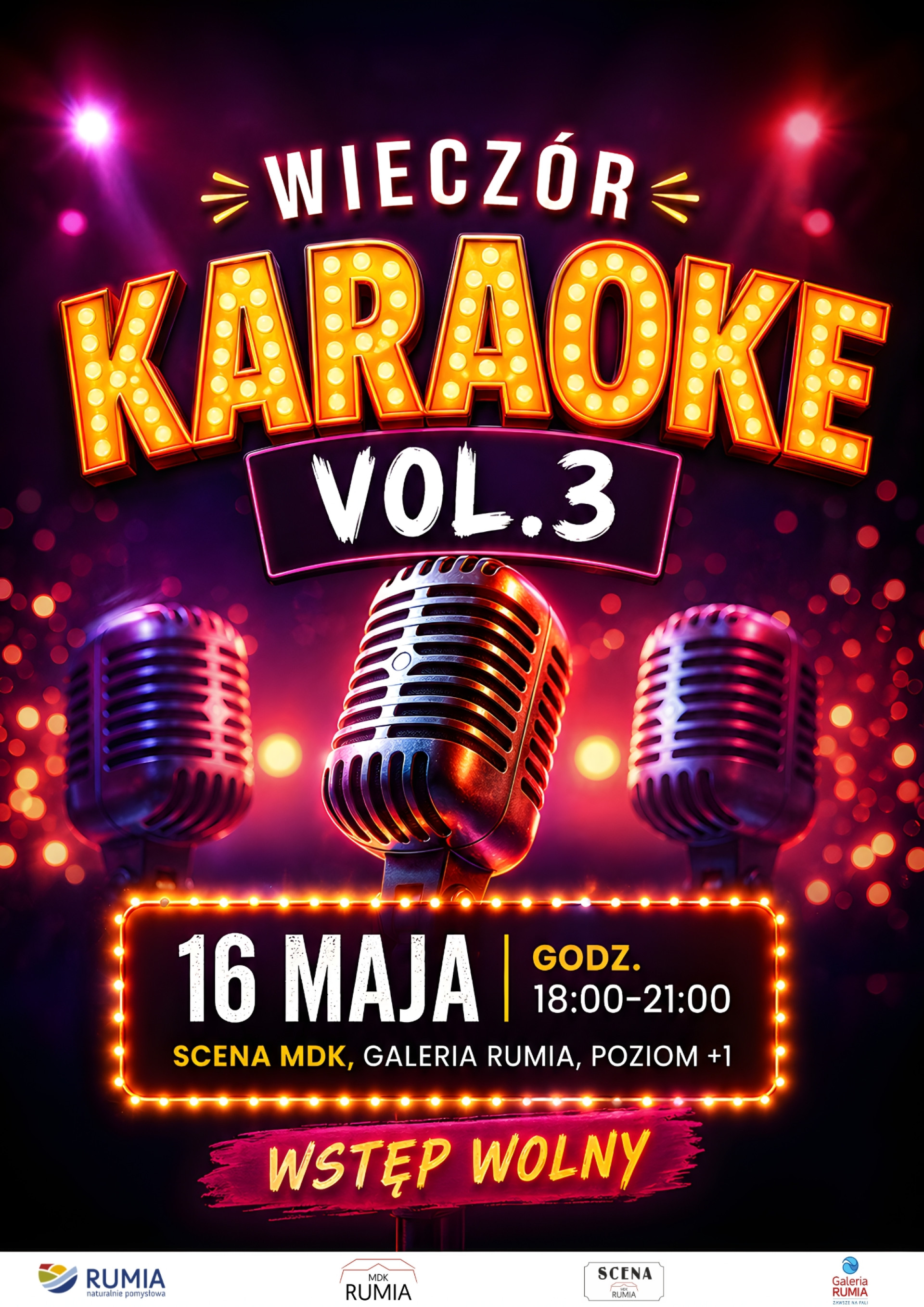 Wieczór KARAOKE vol.3 na SCENIE MDK Rumia