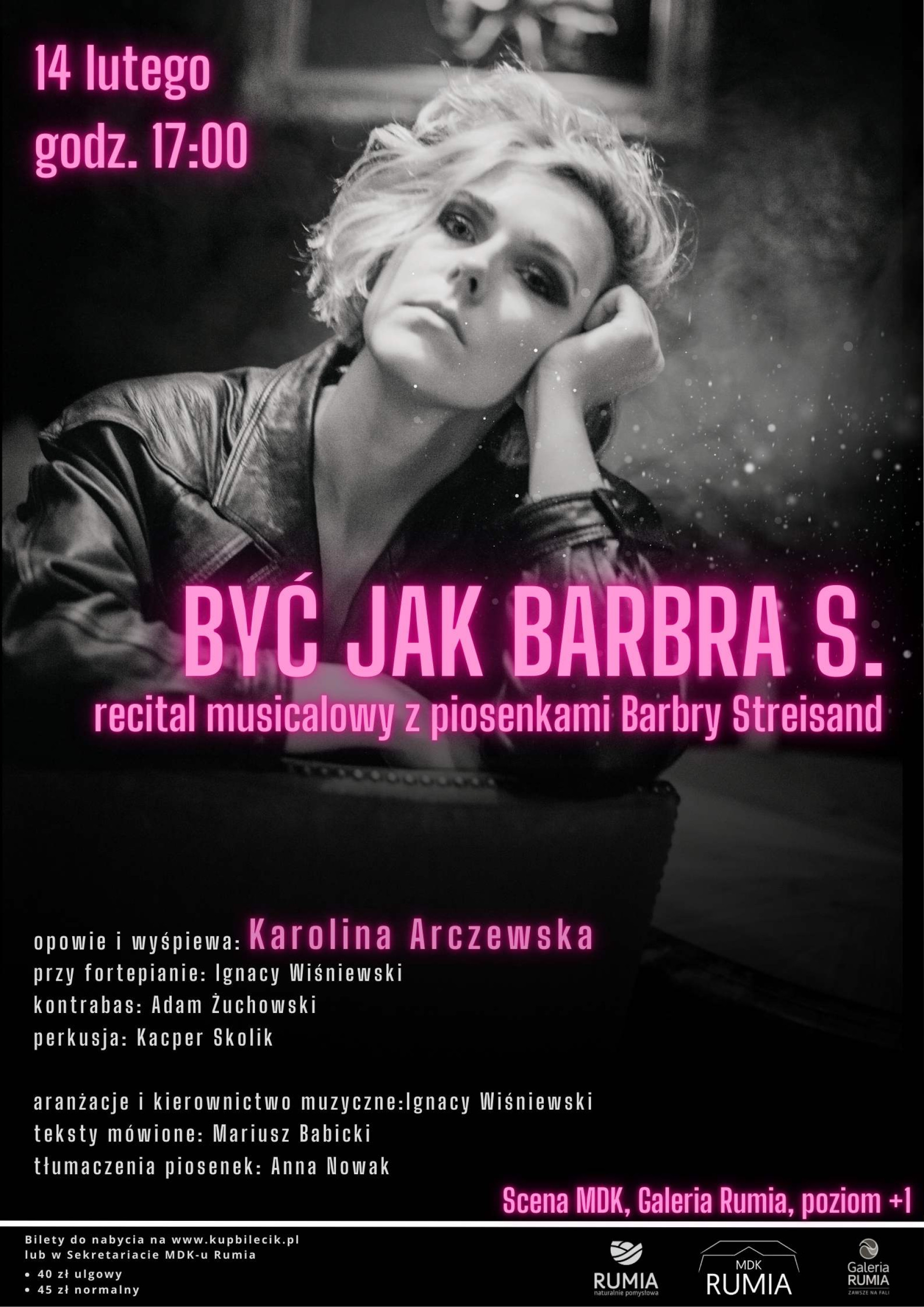 “Być jak Barbra S.” - recital musicalowy z piosenkami Barbry Streisand
