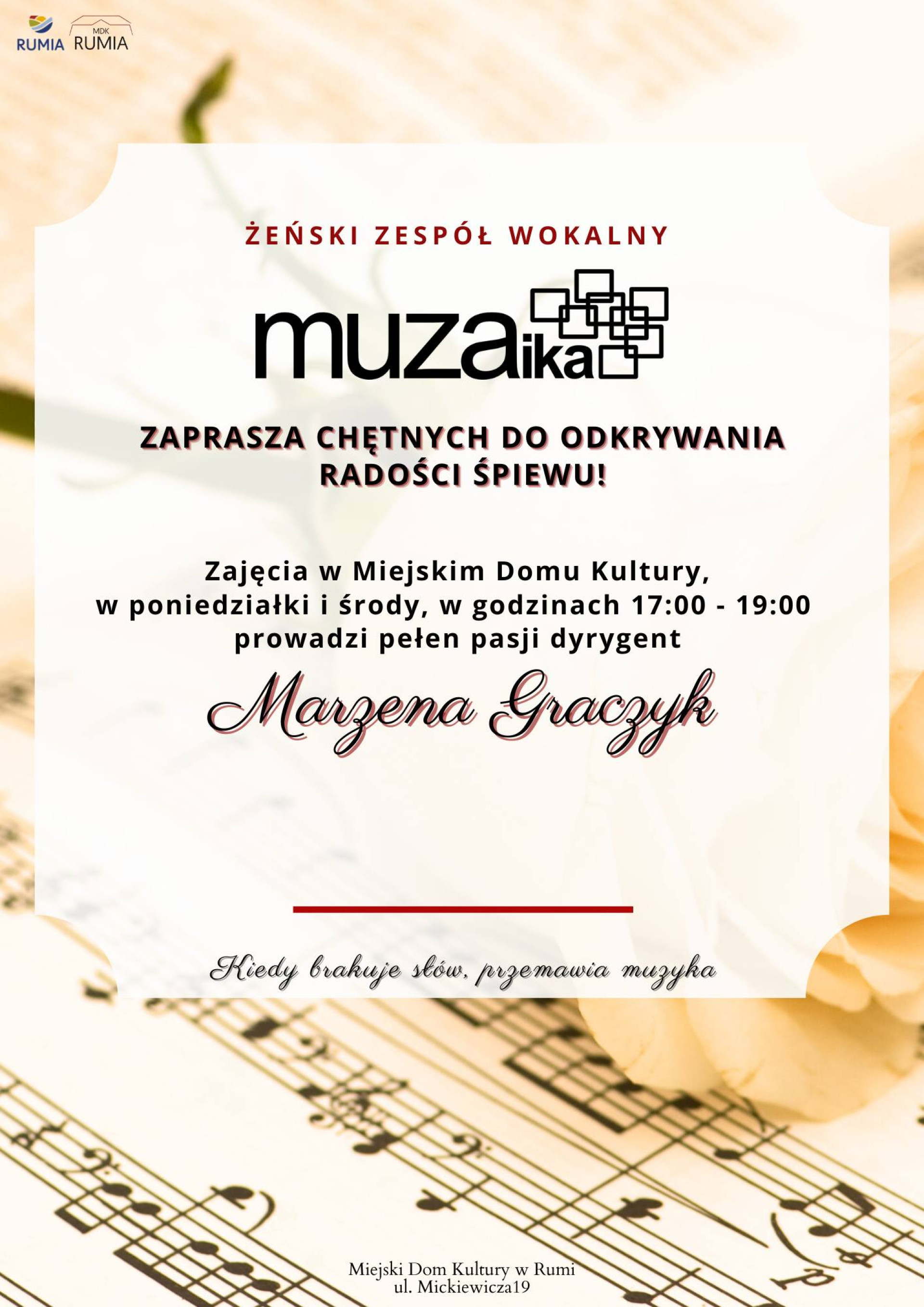 MUZAika - dołącz do żeńskiego zespołu wokalnego!