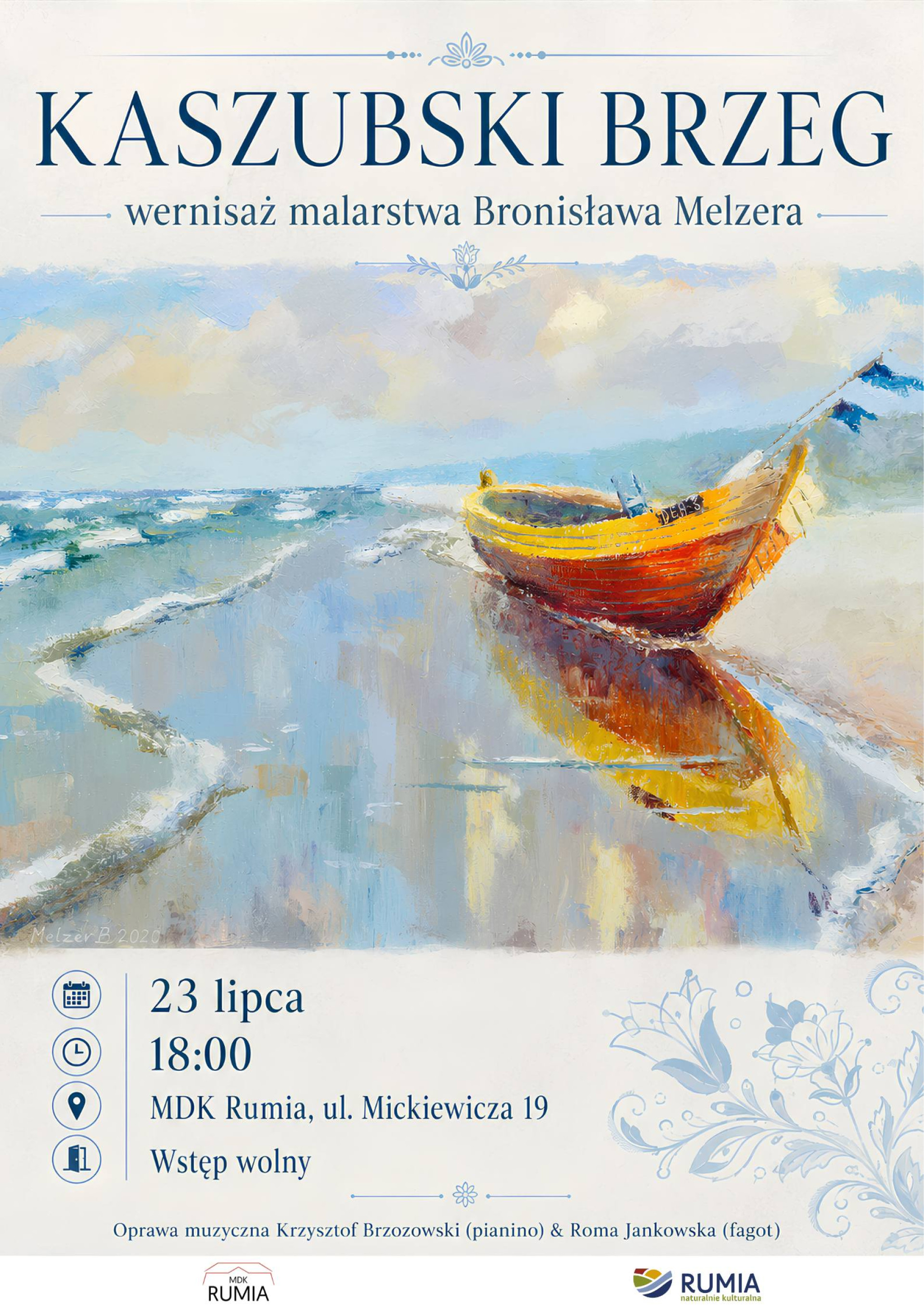 Kaszubski brzeg - wernisaż malarstwa Bronisława Melzera