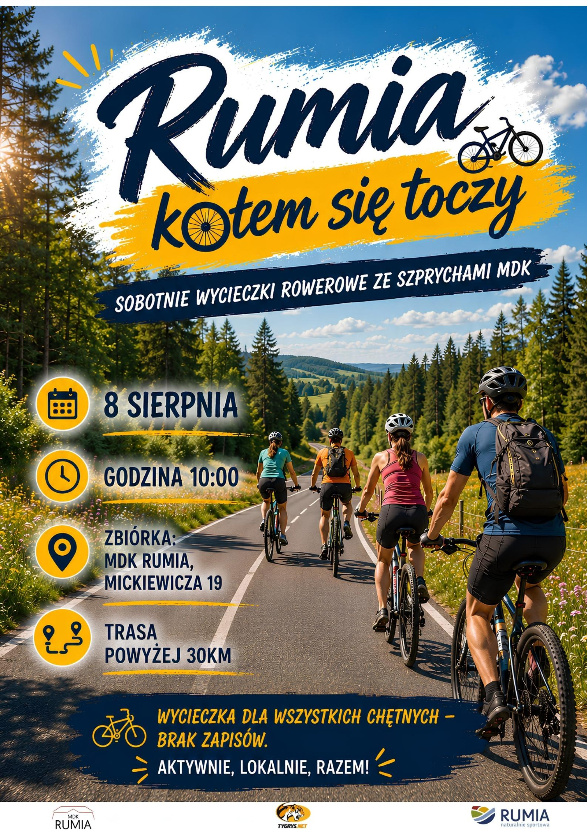 Rumia kołem się toczy - wycieczki rowerowe ze SZPRYCHAMI MDK