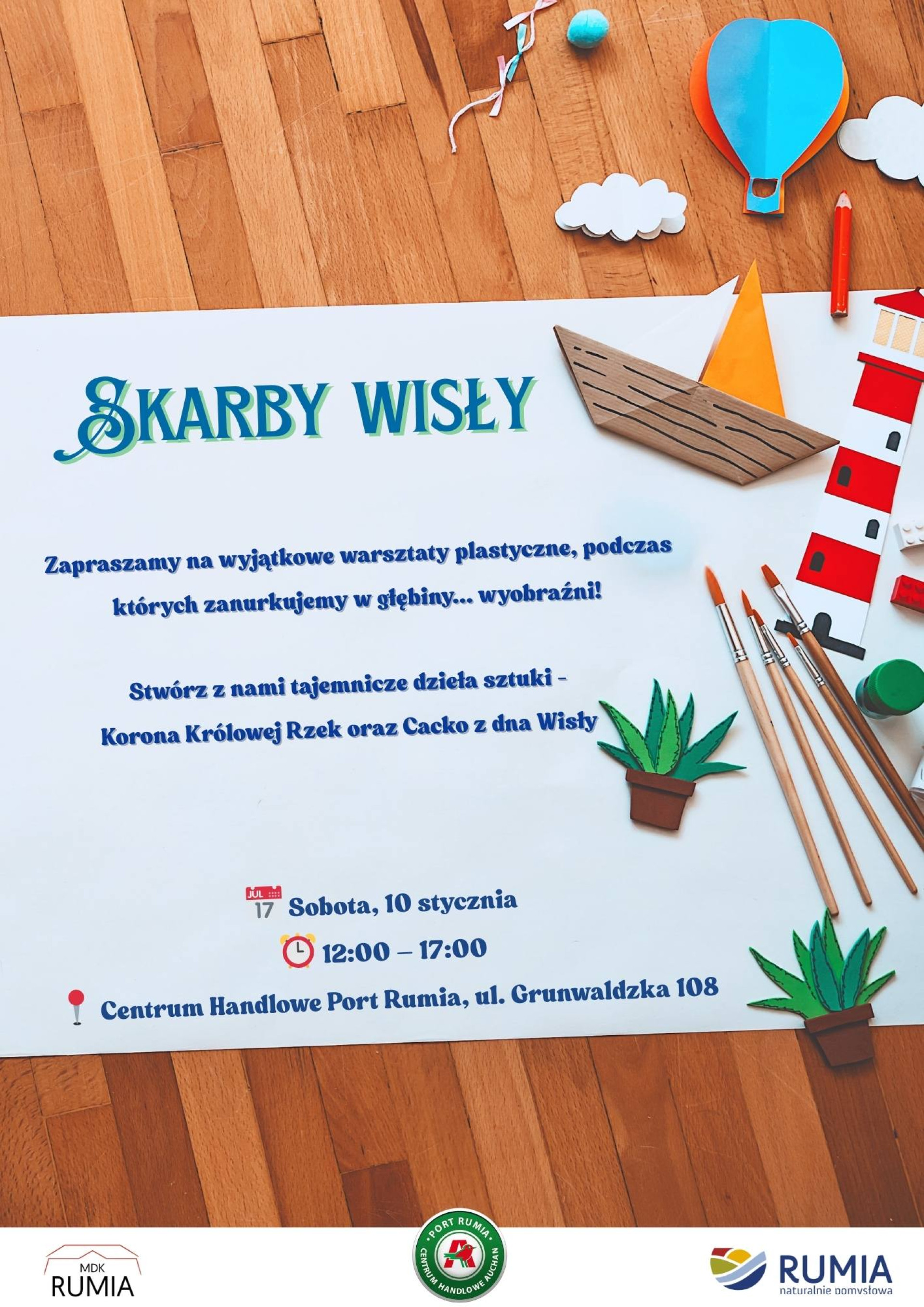 Odkryjcie "Skarby Wisły"! Kreatywna sobota z MDK Rumia w CH Port Rumia!