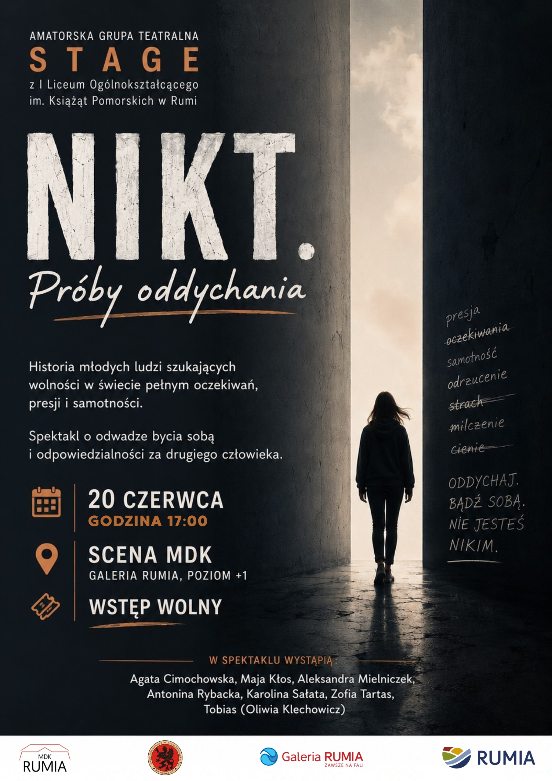 „NIKT. Próby oddychania” - spektakl amatorskiej grupy teatralnej STAGE